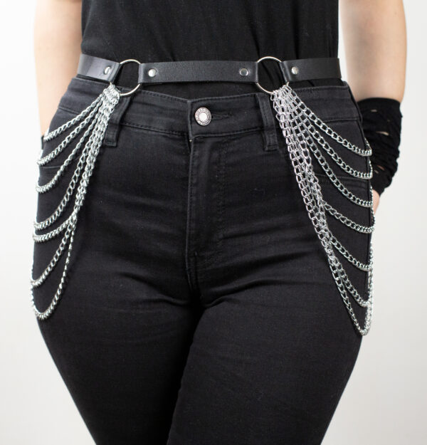Gothic Chain Belt – Kaiš sa srebrnim lancima