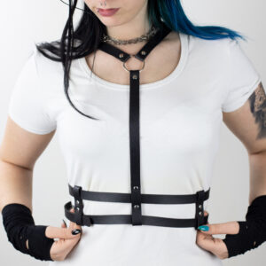 Gothic Harness Belt – Minimalistički kaiš/harness sa prstenovima