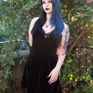 Velvet Crescent Dress - Plišana Haljina